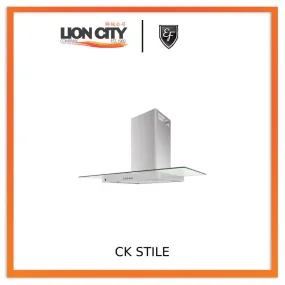 EF CK STILE 90CM DESIGNER CHIMNEY HOOD