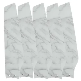 ELIRA 52 inch (5-Blade) Replacement Blades - White Marble Pattern