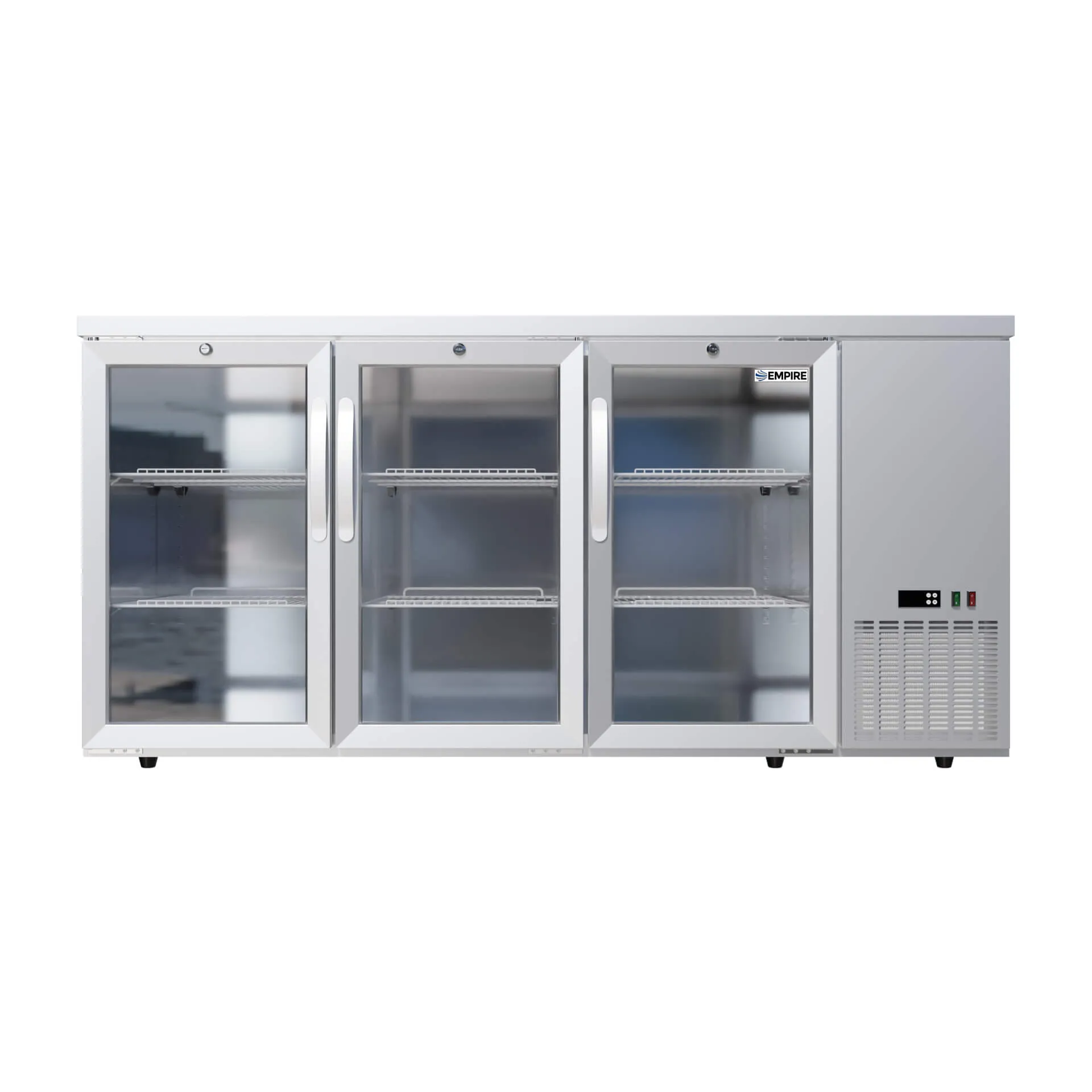 Empire Pro Line Stainless Steel Triple Door Bottle Cooler Hinged Undercounter Side Cooling - CL-526HR