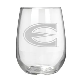 Emporia State Hornets 17 oz. Stemless Wine Glass