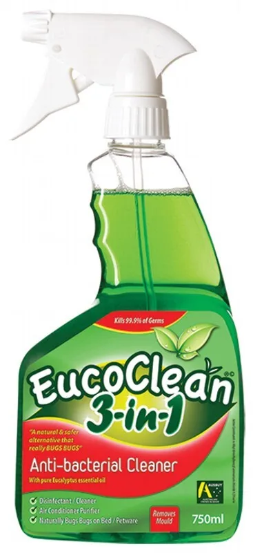 Eucoclean 3-in-1 Anti-Bacterial Cleaner Surface Spray 750ml