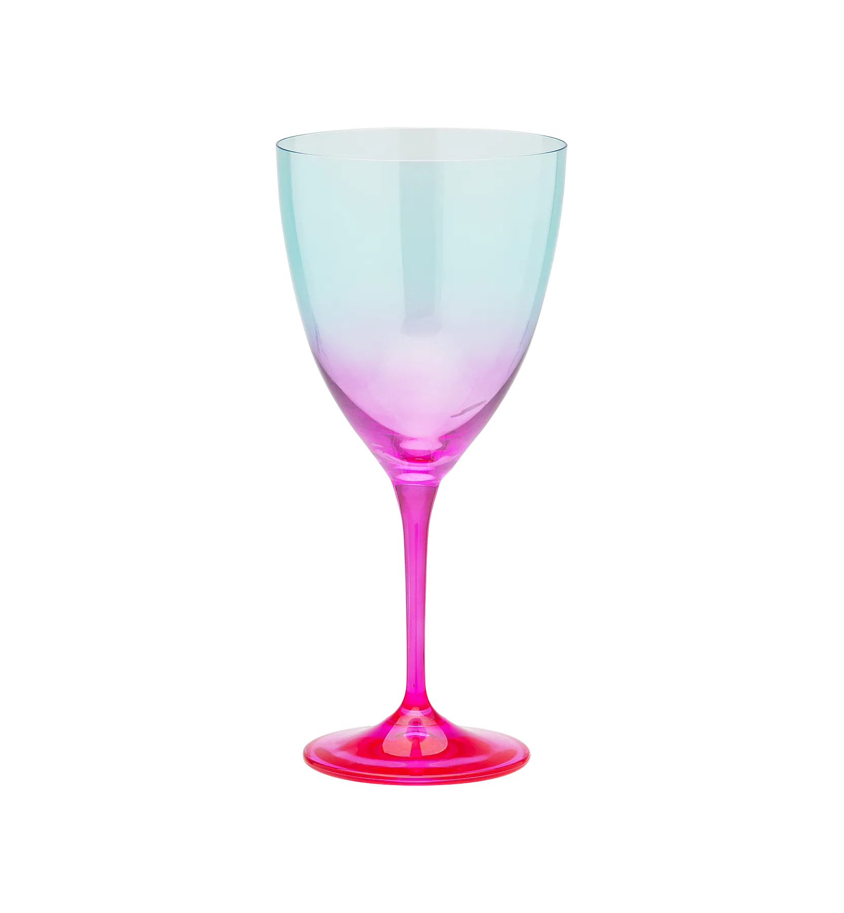 Faded Turquoise Wine Glass