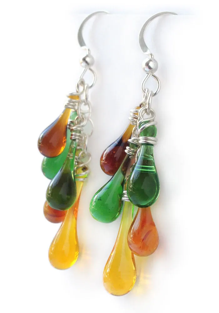 Fall Colors Cascade Earrings