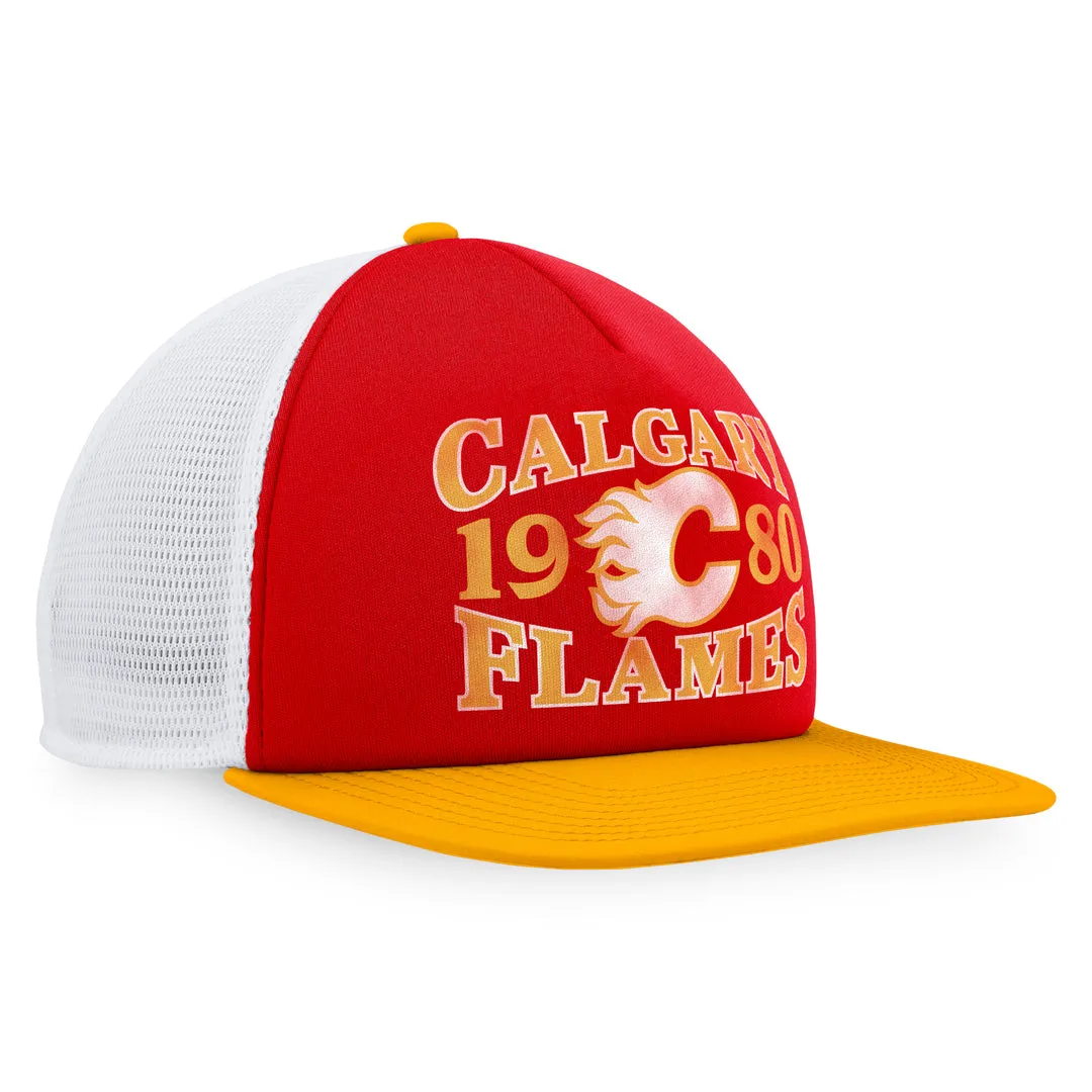 Fanatics Men's NHL Calgary Flames 2023 Heritage Flatbrim Snapback Cap