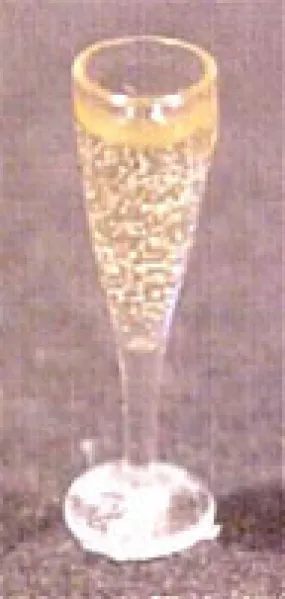 Filled Fluted Champagne Glass