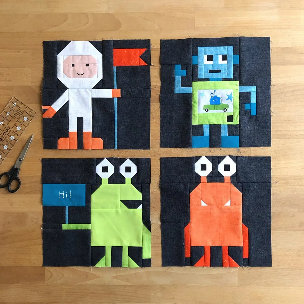 First Contact Printed Quilt Pattern by Apples & Beavers