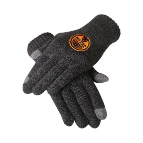 FOCO NHL Edmonton Oilers Charcoal Gloves