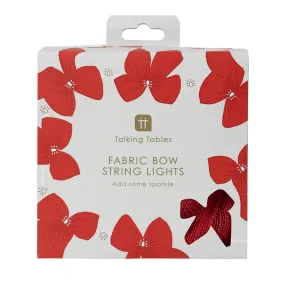 Folklore Fabric Bow LED String Lights - 2.6m