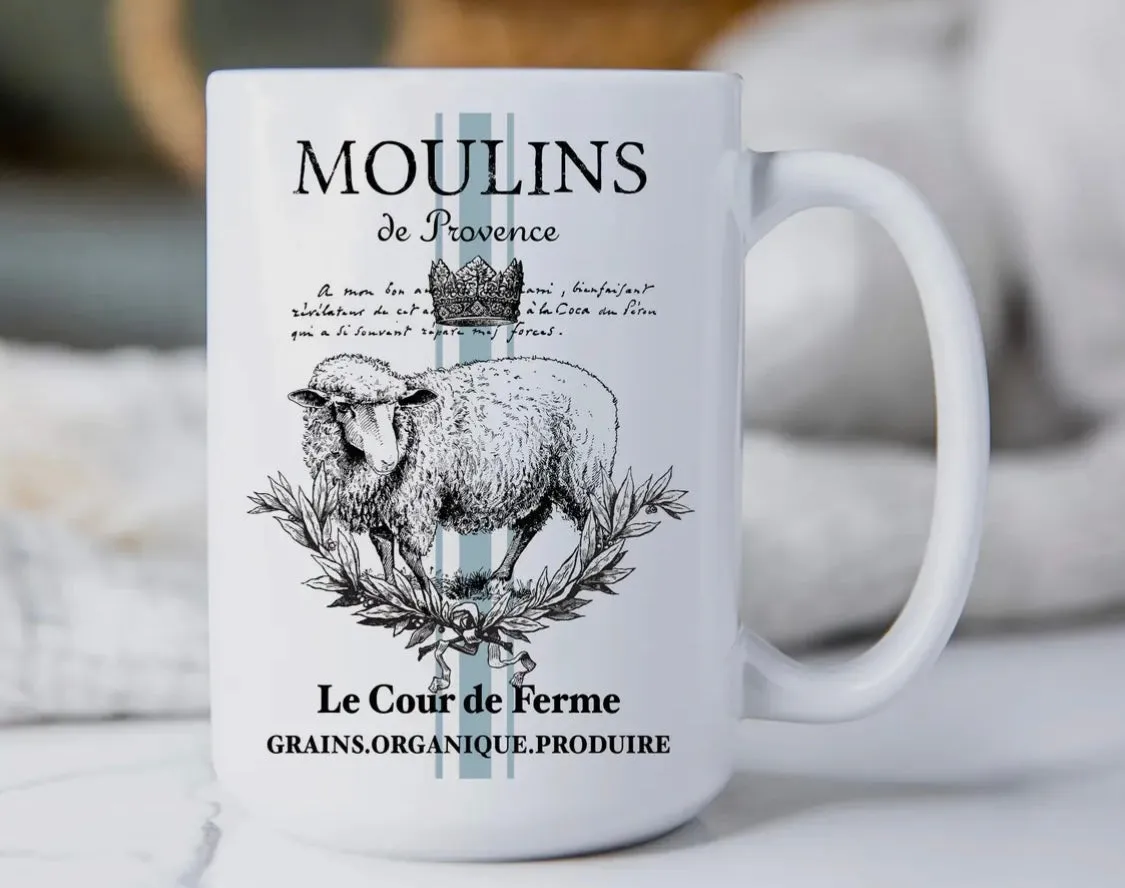 French Moulins Lamb Coffee Mug