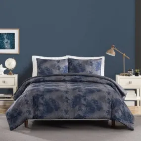 Full/Queen Teen Starry Comforter Set Blue/Gray/Purple - Makers Collective