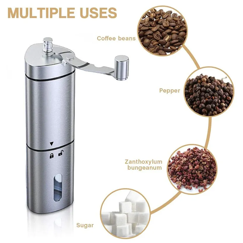 Funki Buys | Coffee Grinder | Stainless Steel Portable Coffee Mill