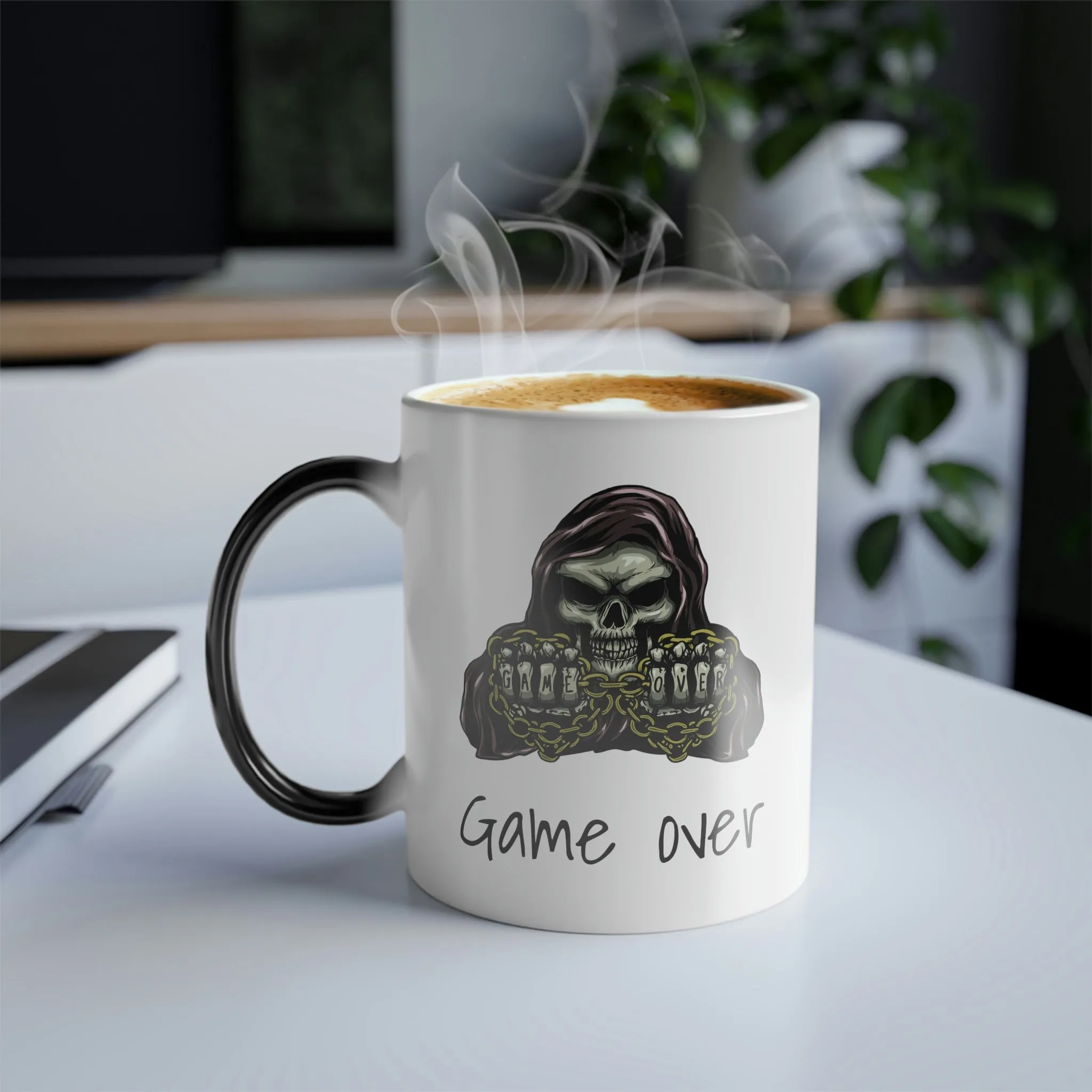 Game over Grim Reaper 11oz Color Morphing Mug