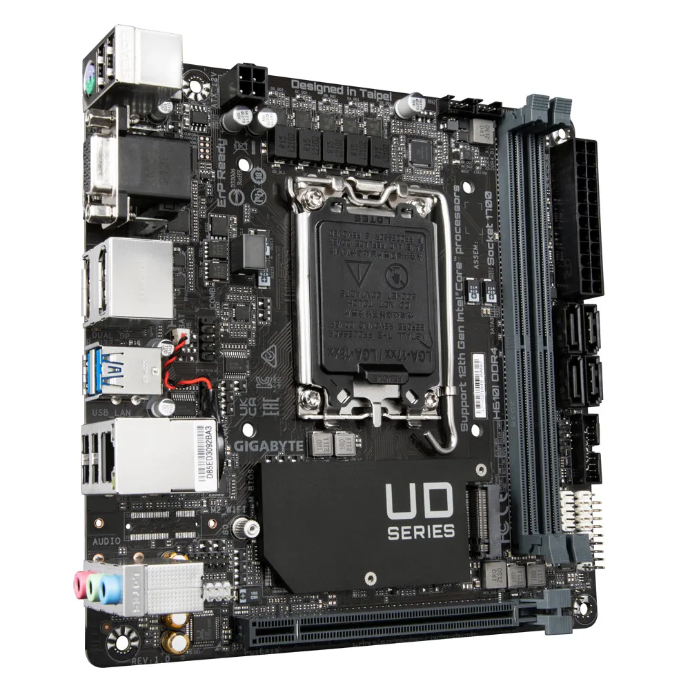 Gigabyte Motherboard H610i Ddr4 - 1.0 - Mini-Itx - Lga1700-Socket - H610