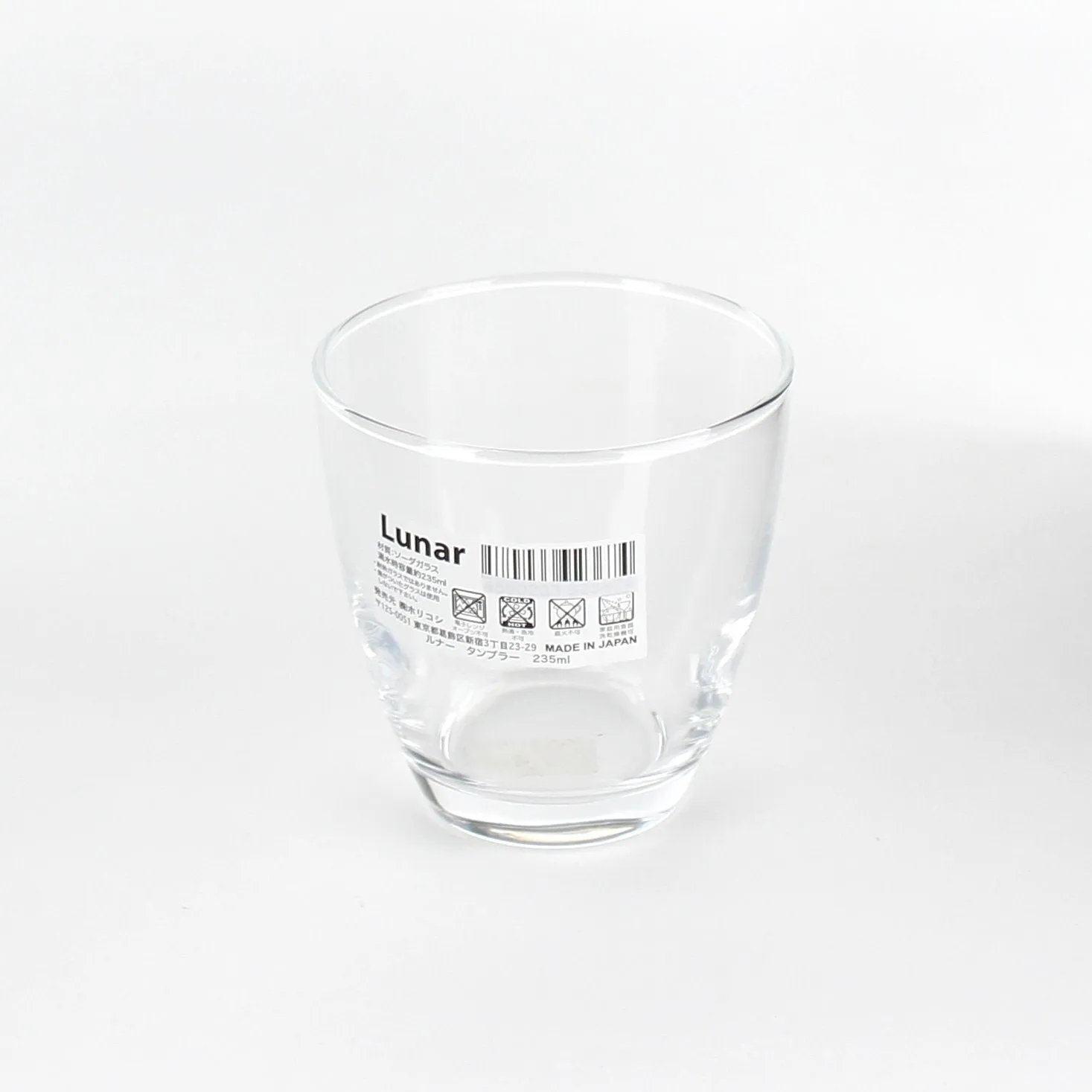 Glass Cup (CL/ d.8x8.1cm / 235ml)