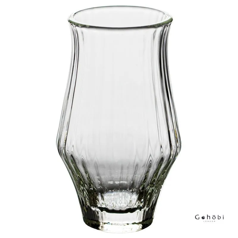 Gohobi Handmade Striped Glass Aroma Tea Cup