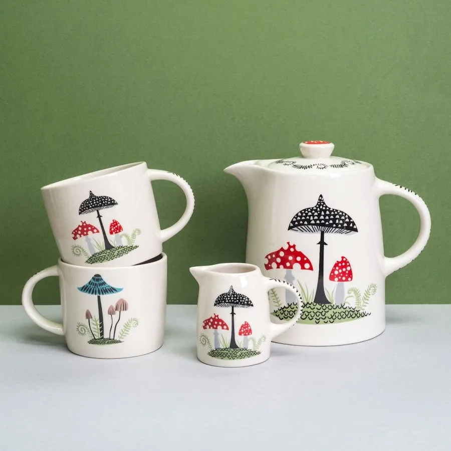 Handmade Ceramic Toadstool Mug x 6