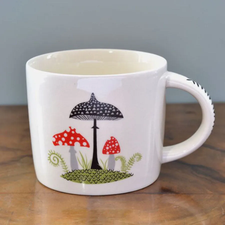 Handmade Ceramic Toadstool Mug x 6