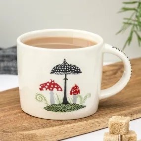 Handmade Ceramic Toadstool Mug x 6