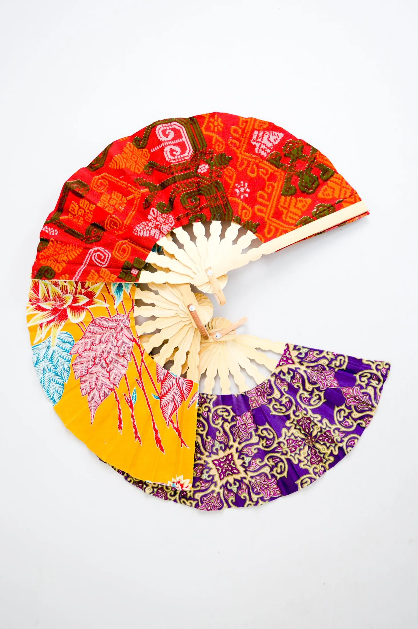 Handmade Fans, Assorted Colors