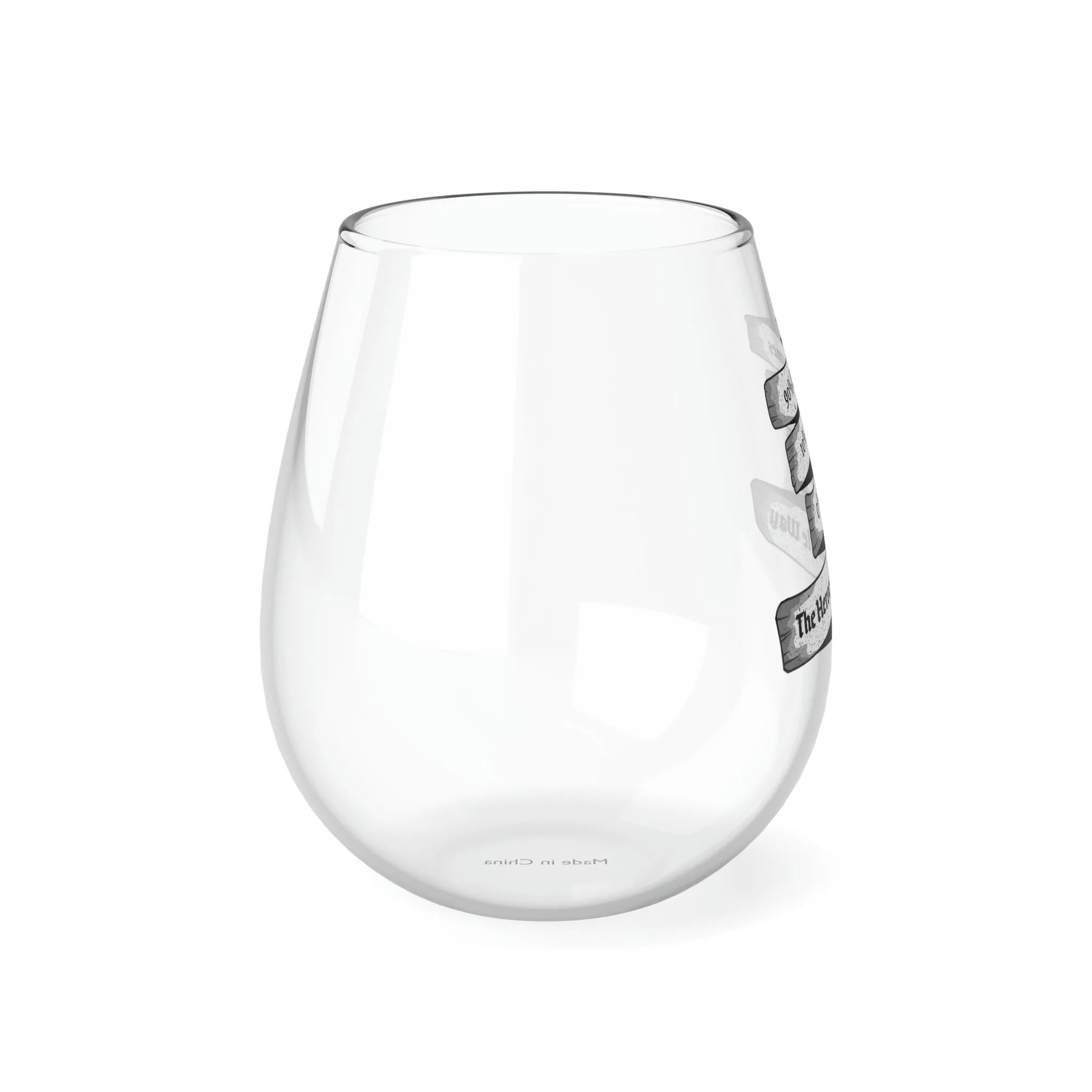 Heroes of Bingle Stemless Wine Glass