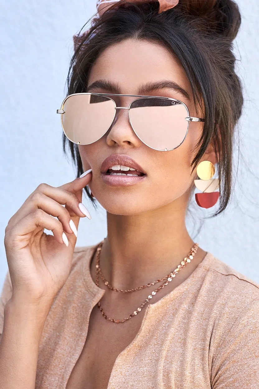 High Key Mini Sunglasses in Gold