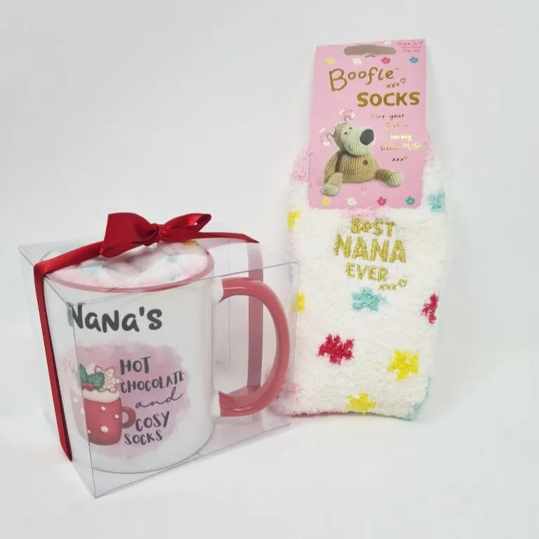 Hot Chocolate Mug With Cosy Socks Set