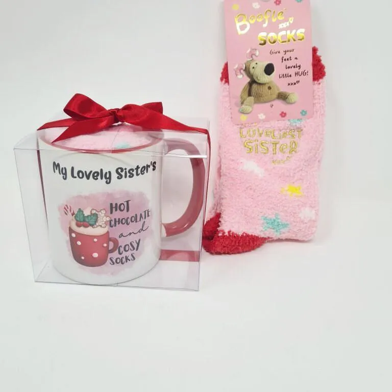 Hot Chocolate Mug With Cosy Socks Set