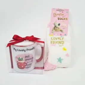 Hot Chocolate Mug With Cosy Socks Set