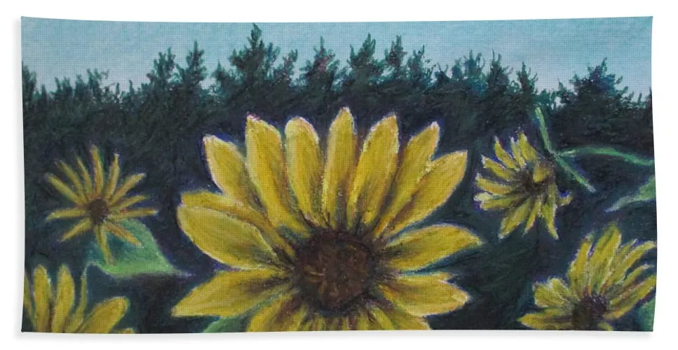 Hours of Flowers - Bath Towel