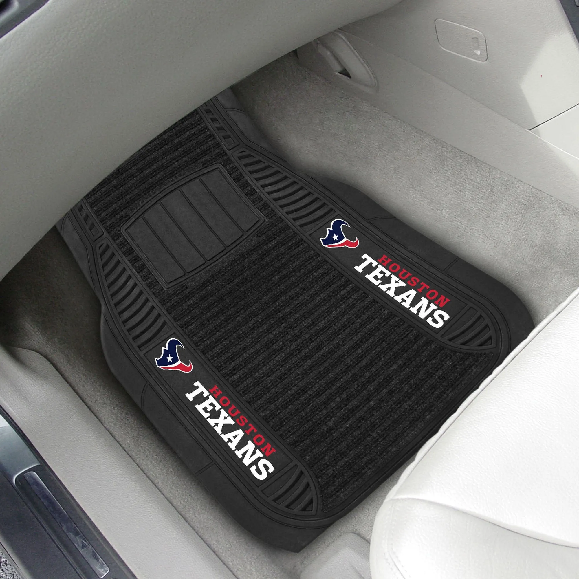 Houston Texans 2 Piece Deluxe Car Mat Set