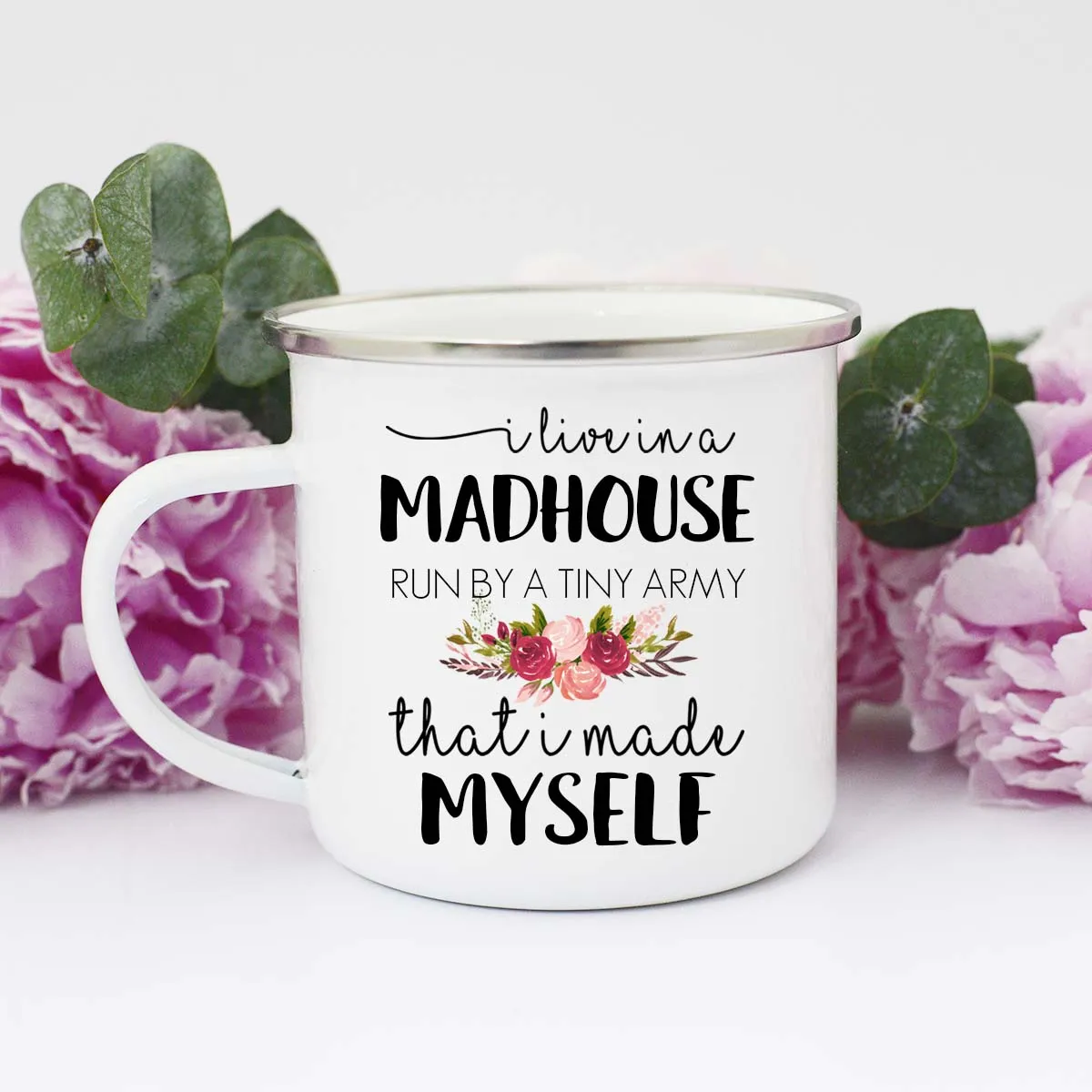 I Live in a Madhouse Mug