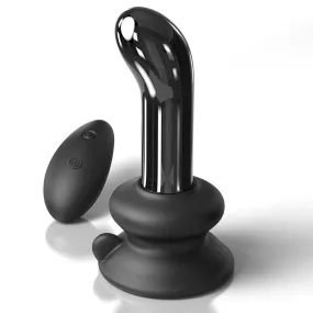 Icicles No. 84 Black Vibrating Glass Prostate Massager by Pipedream