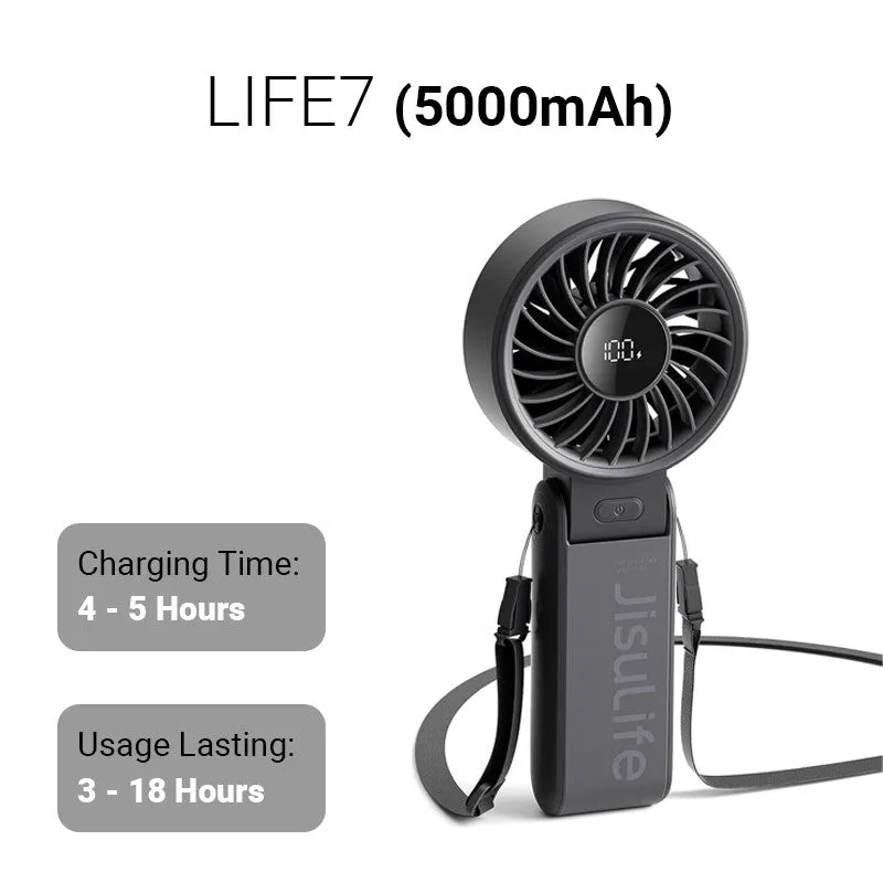 JISULIFE Life 7 Portable HandHeld Mini Turbo Fan