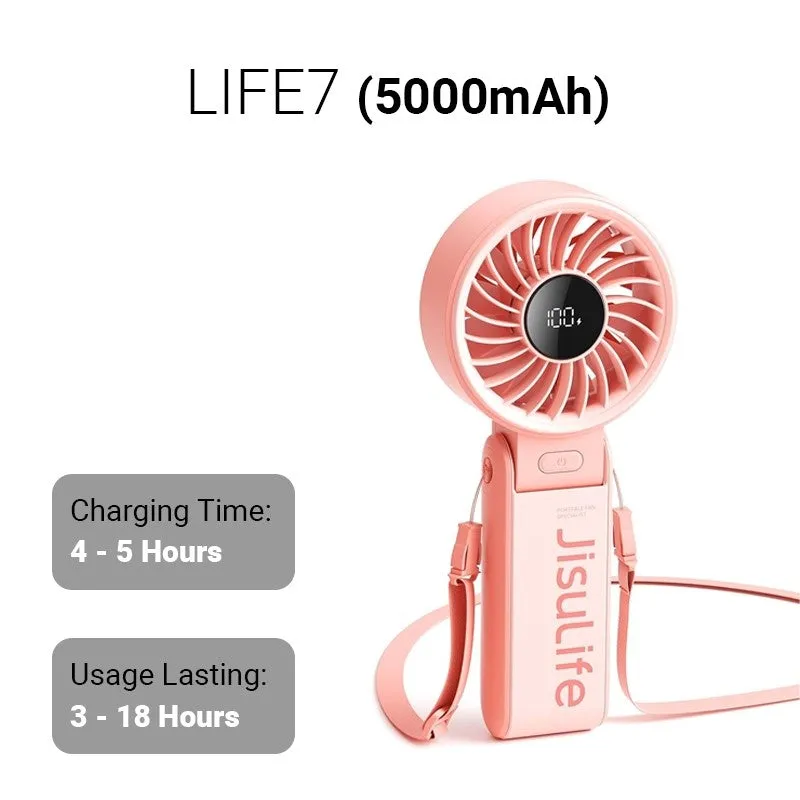 JISULIFE Life 7 Portable HandHeld Mini Turbo Fan