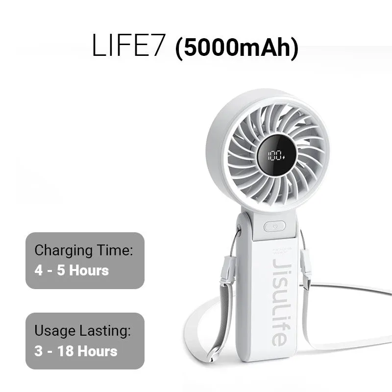 JISULIFE Life 7 Portable HandHeld Mini Turbo Fan