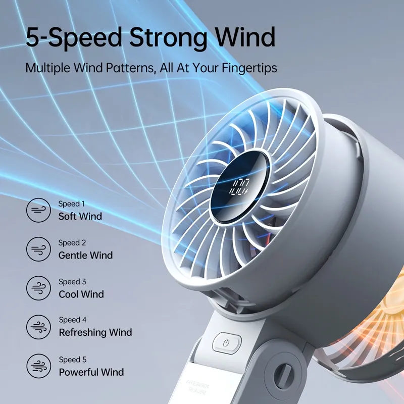 JISULIFE Life 7 Portable HandHeld Mini Turbo Fan