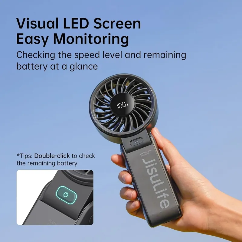 JISULIFE Life 7 Portable HandHeld Mini Turbo Fan