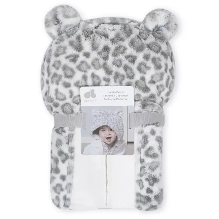 Just Born Leopard Hooded Towel