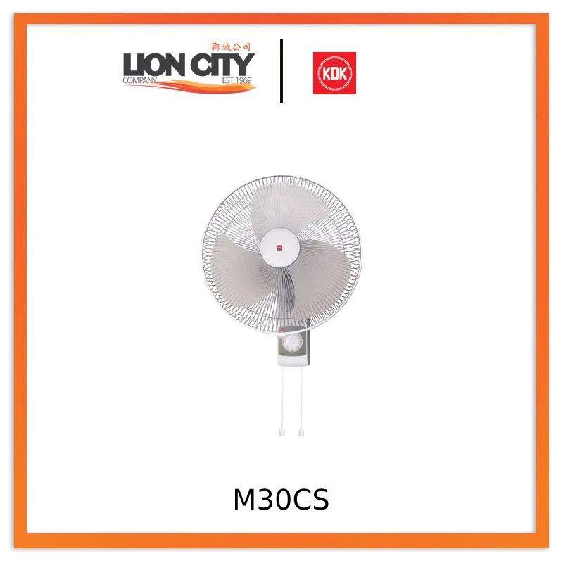 KDK M30CS Grey/Blue 30cm Wall Fan