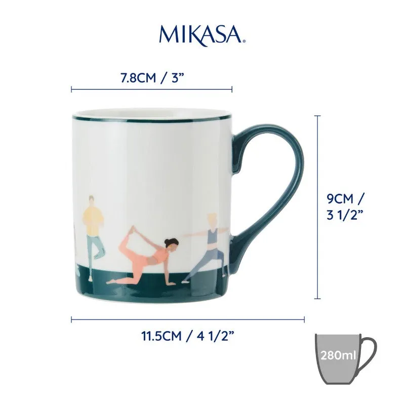 KitchenCraft Mikasa Can Mug Yoga 280ml