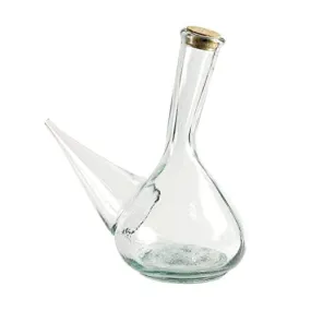 La Tienda Glass Porron Wine Pitcher (34 oz capacity)