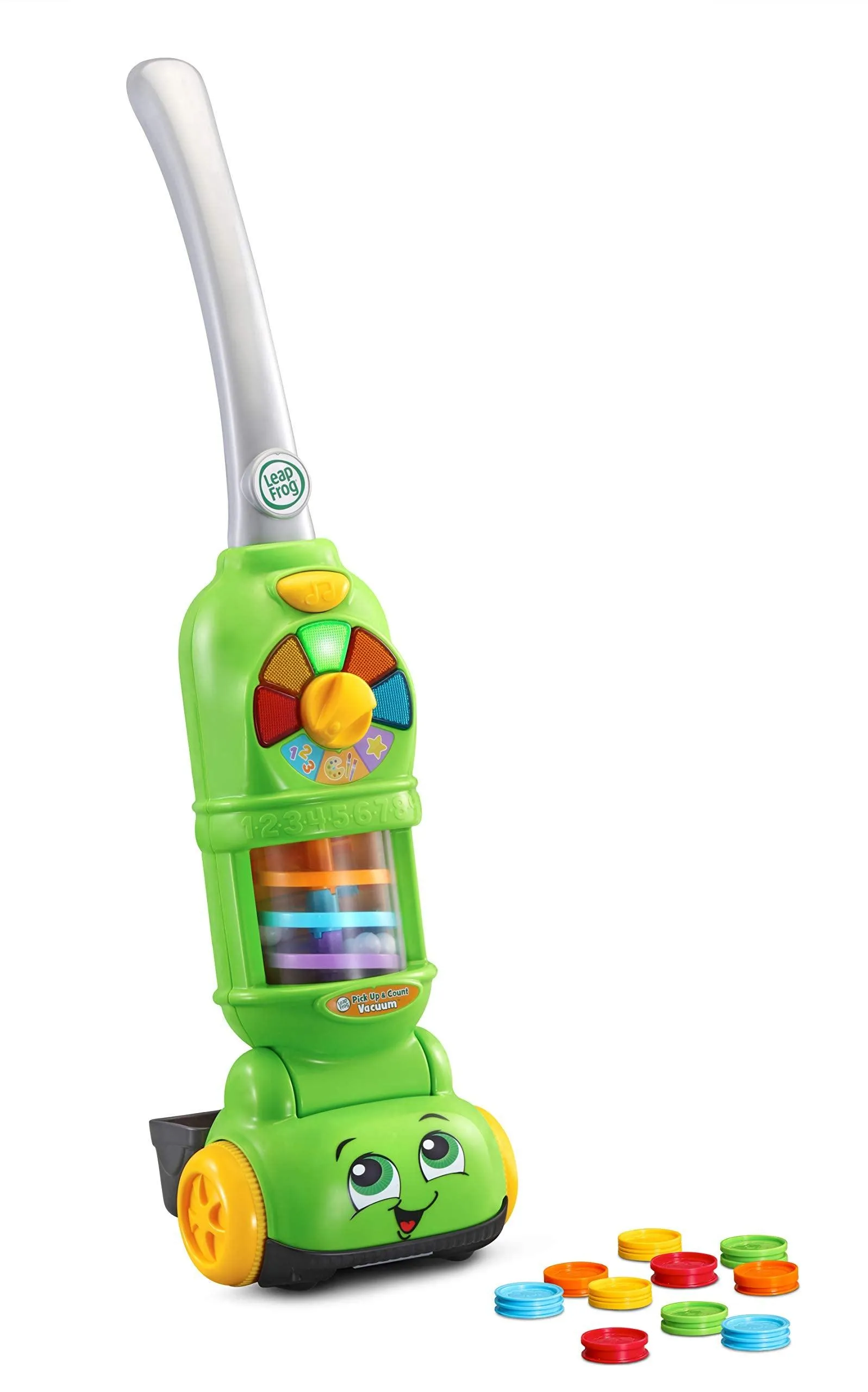 LeapFrog Pick Up and Count Vacuum, Role Play Toy with Lights and Sounds, Educational Toy with Learning Games, Preschool Toys with Numbers and Counting, Interactive Toy for Girls and Boys 2 Years  