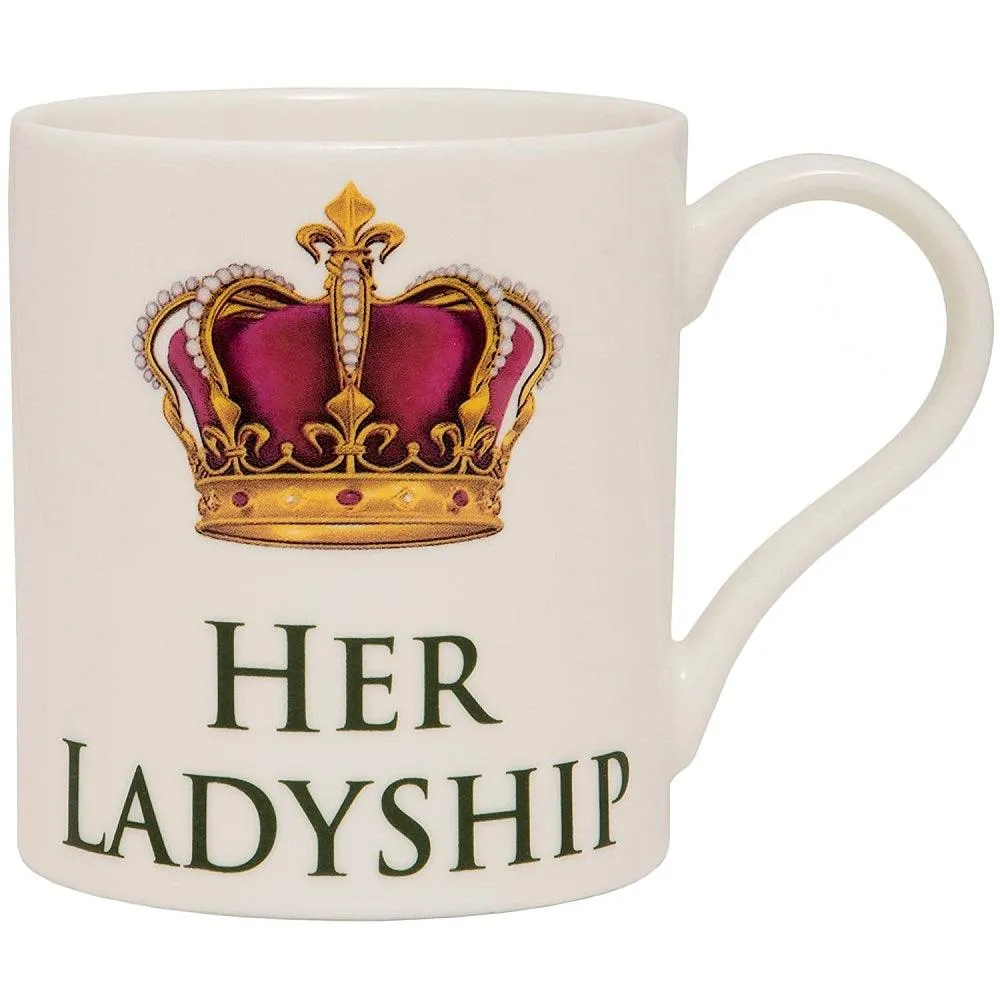 Lesser & Pavey Her Ladyship Fine China Mug, White