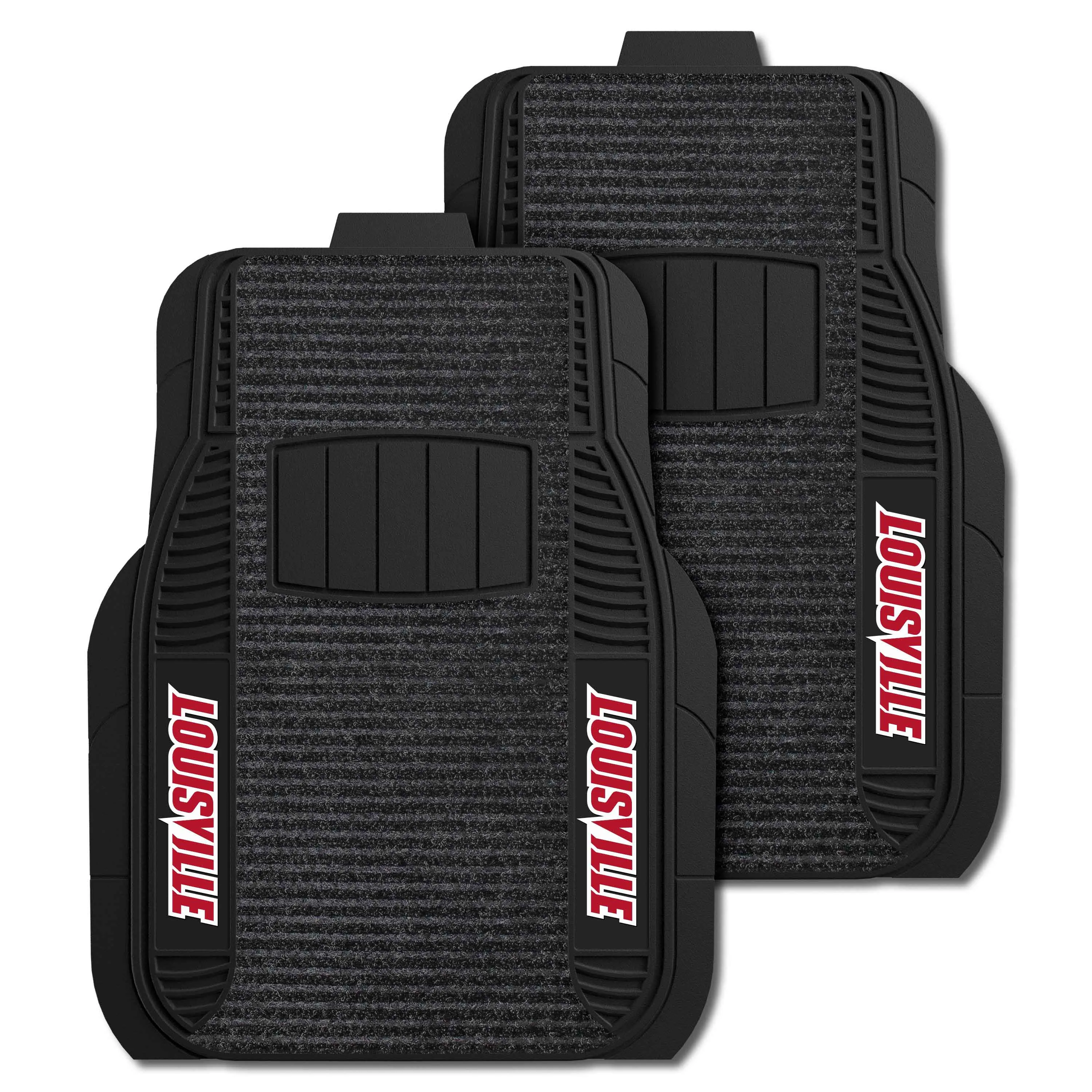 Louisville Cardinals 2 Piece Deluxe Car Mat Set