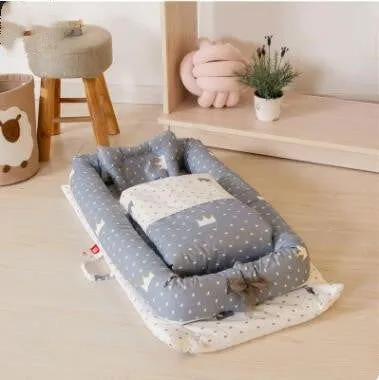 LovelyRLovely Anti-Pressure Newborn Foldable Portable Crib Middle Bed