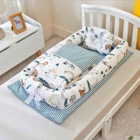 LovelyRLovely Anti-Pressure Newborn Foldable Portable Crib Middle Bed