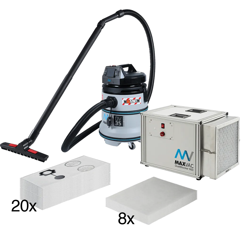 MAXVAC Dustblocker DB500 & Dura DV35-MBA Bundle