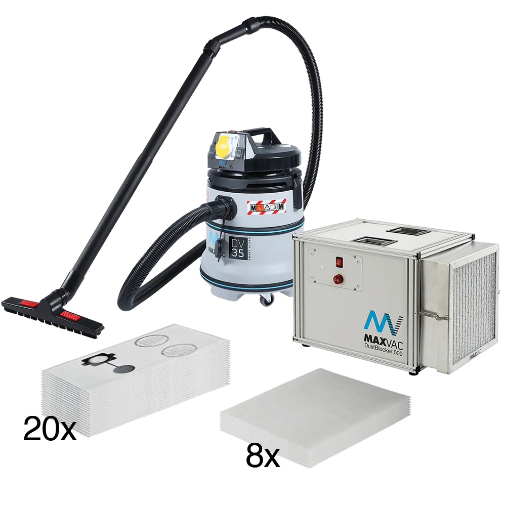 MAXVAC Dustblocker DB500 & Dura DV35-MBA Bundle