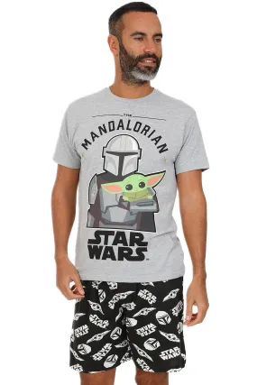 Men's Star Wars The Mandalorian Baby Yoda Child Cotton Short Pyjamas