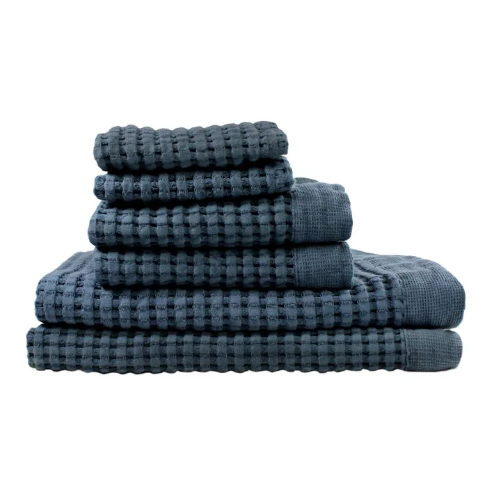 Midnight Blue Towel Set, Modern Style